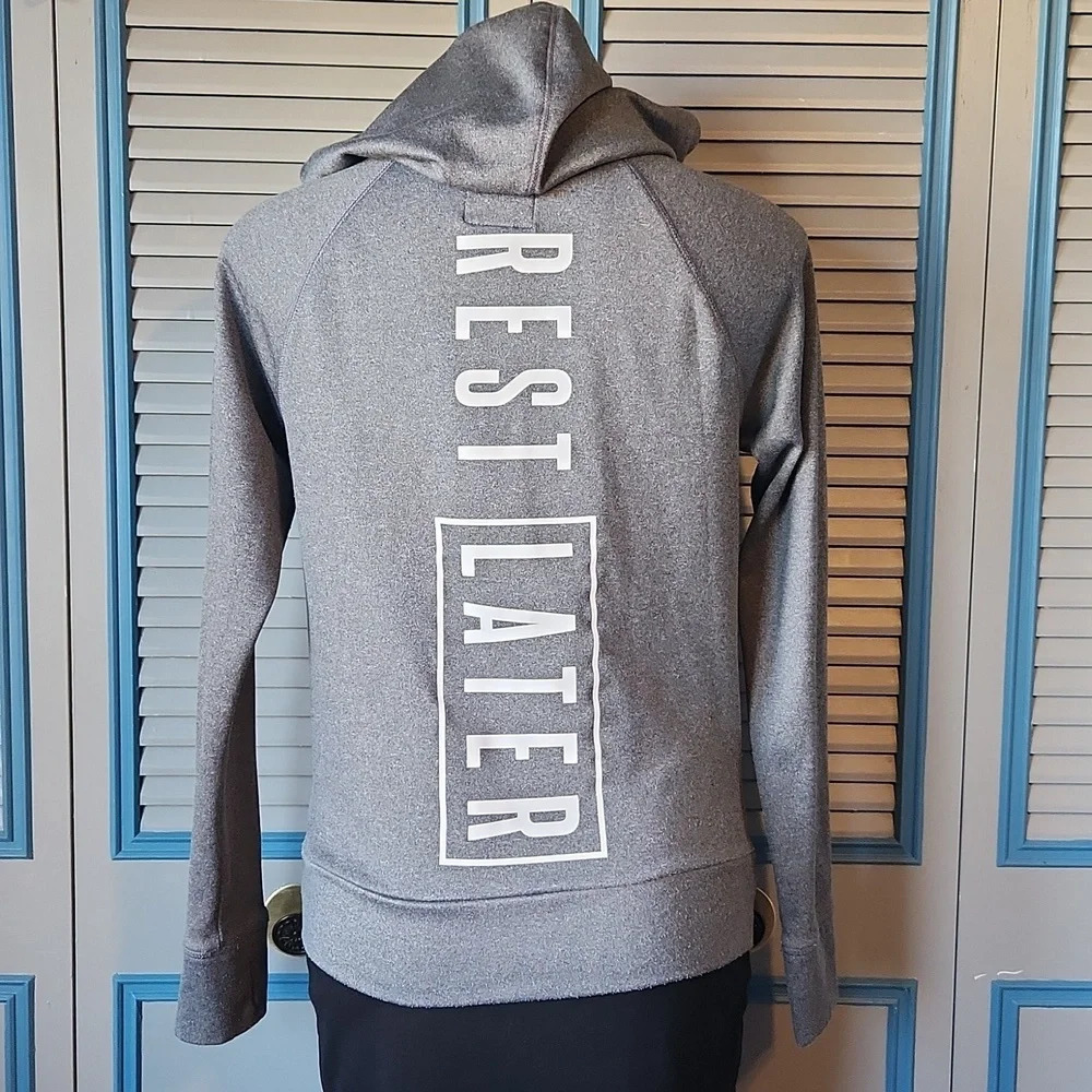 Aeropostale Gray Performance Zip Hoodie - Picture 9 of 14